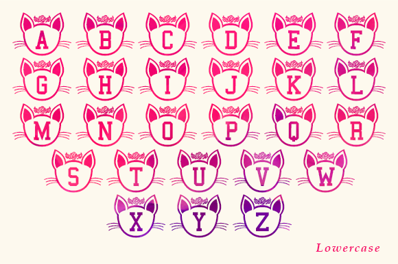 Muezza Monogram Font PNG with transparent background - Preview 4