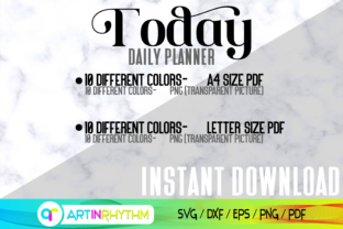 Printable Positive Daily Planner Graphic by artinrhythm · Creative Fabrica