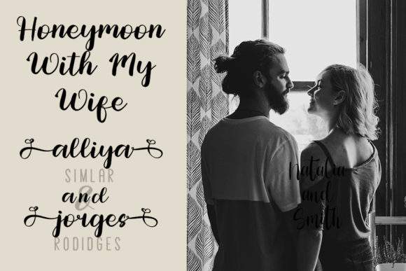 Sabilla Font PNG with transparent background - Preview 4