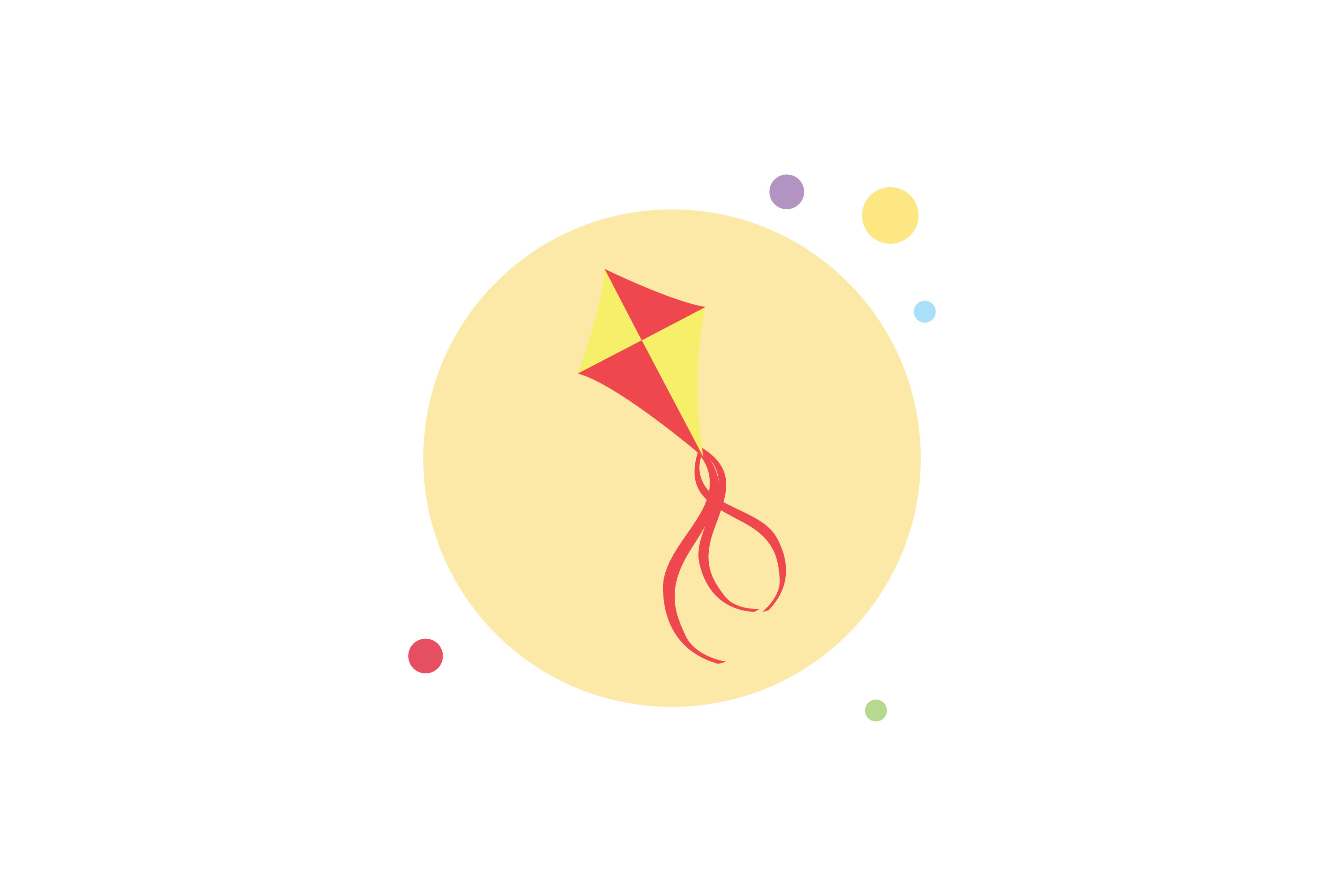 Beach Kite 2 Circle Bubble Icon Graphic by goodmantisid · Creative Fabrica
