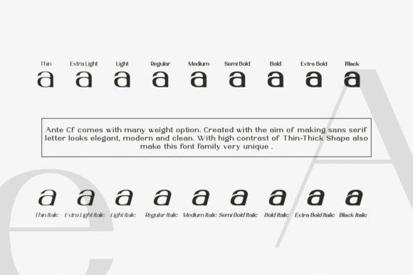 Ante Cf Font - Preview 1