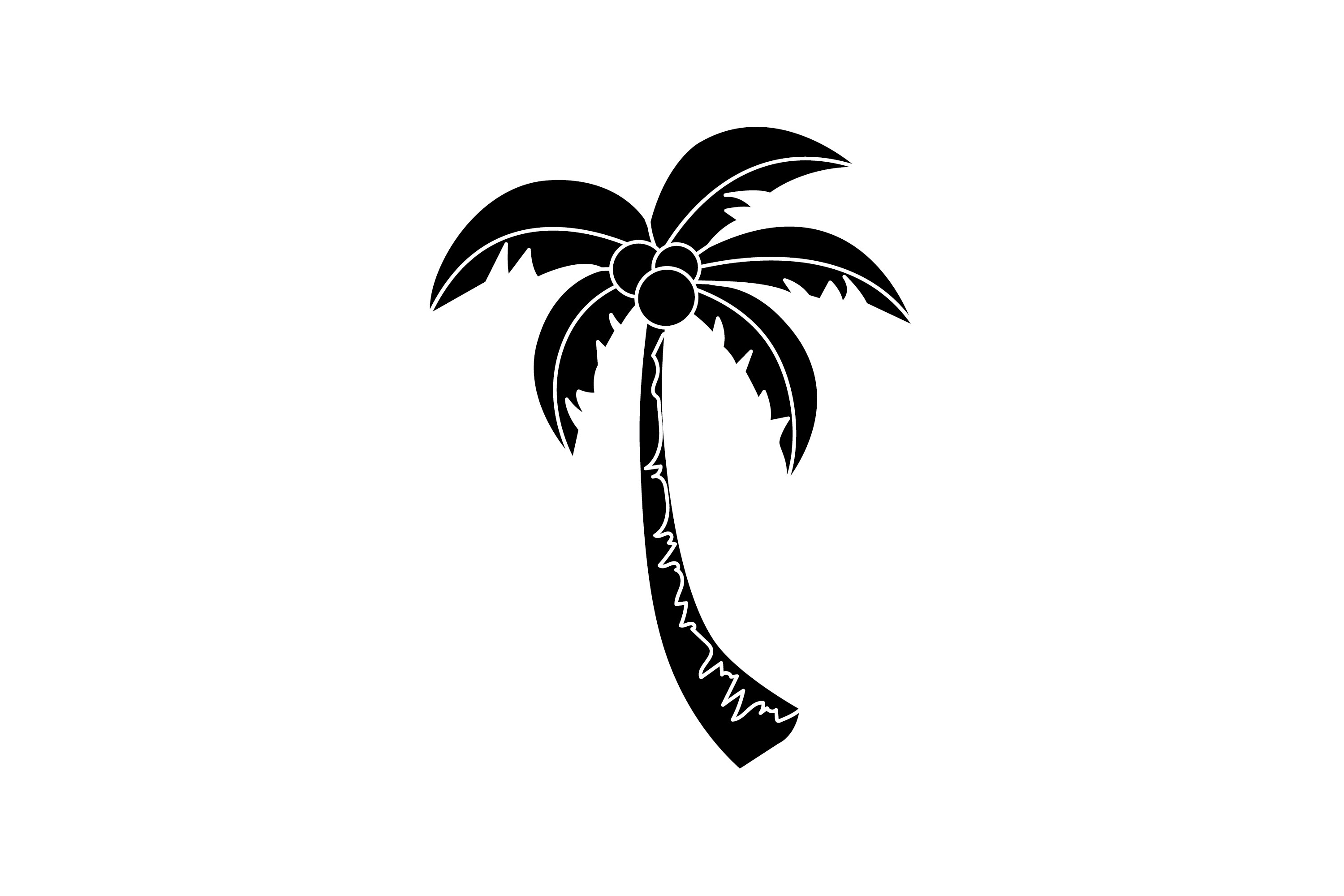 Beach Coconut Tree 1 Solid Icon Graphic by raysaozora · Creative Fabrica