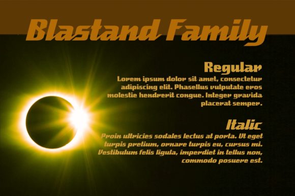 Blastand Font - Preview 3