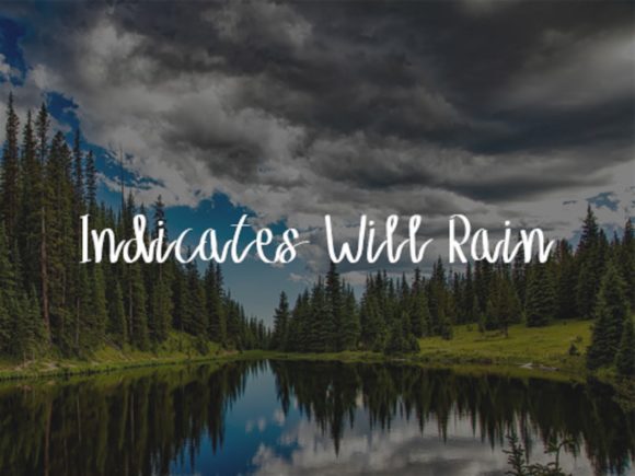 Cloudy Sky Font - Preview 1
