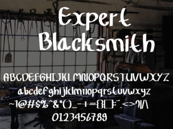 Expert Blacksmith Font - Preview 4