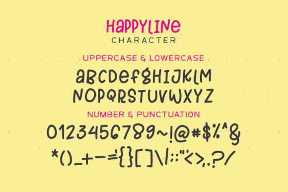 Happyline Font - Preview 5