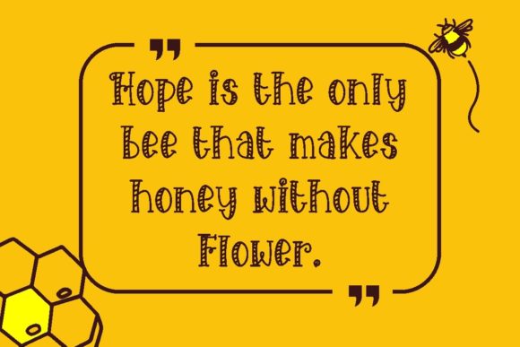 Honey Bee Font - Preview 1