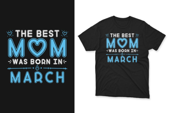 Mother's Day T-shirt Design for March Illustration Modèles d'Impression Par Emamul Hossen