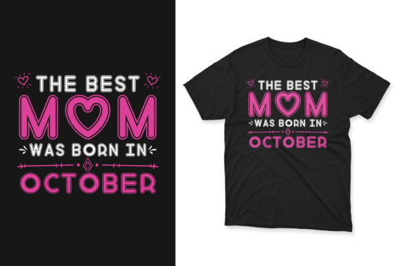 Mother's Day T-shirt Design for October Illustration Modèles d'Impression Par Emamul Hossen