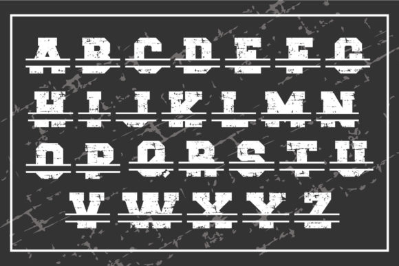 Never Stop Split Font PNG with transparent background - Preview 1