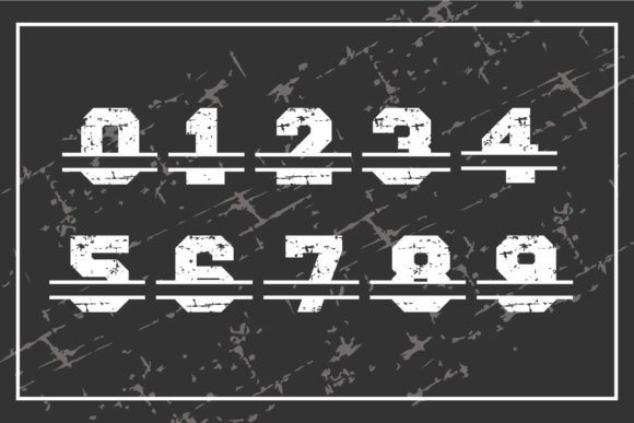 Never Stop Split Font PNG with transparent background - Preview 2