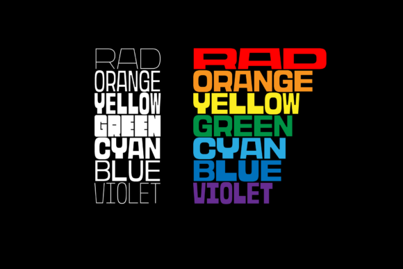 Rasterquan Font PNG with transparent background - Preview 1
