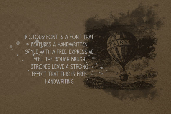 Riotous Font PNG with transparent background - Preview 4