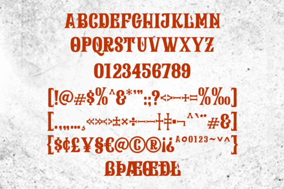 Riptone Font PNG with transparent background - Preview 1