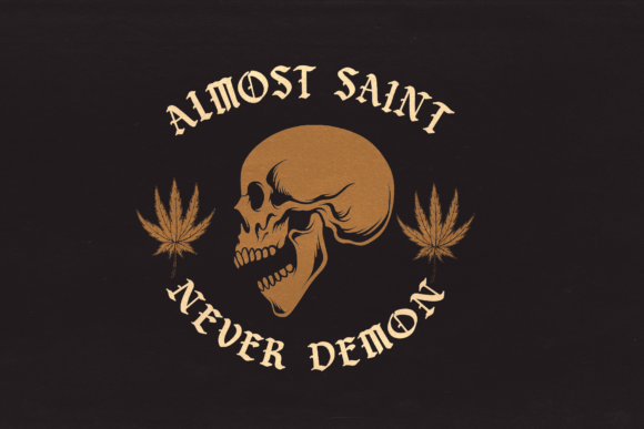 Saint Merry Font PNG with transparent background - Preview 2