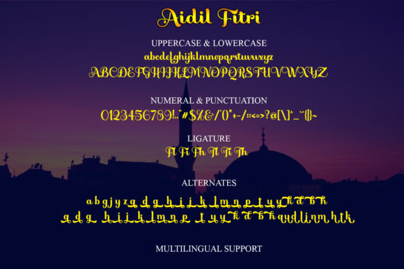 Aidil Fitri Font - Preview 5