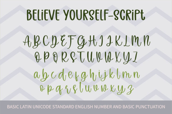 Believe Yourself Font - Preview 3