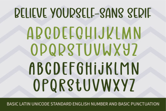 Believe Yourself Font - Preview 4
