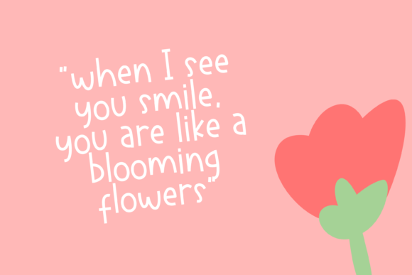 Blooming Flowers Font - Preview 1
