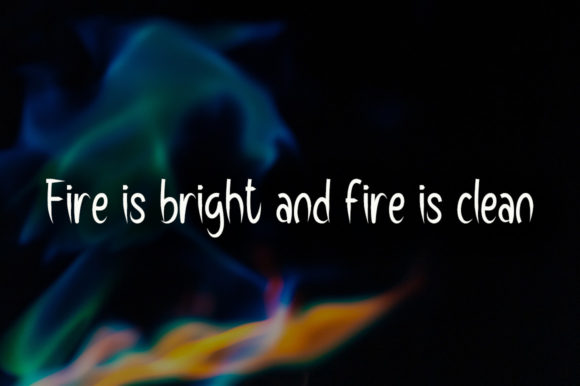 Blue Fire Font - Preview 1