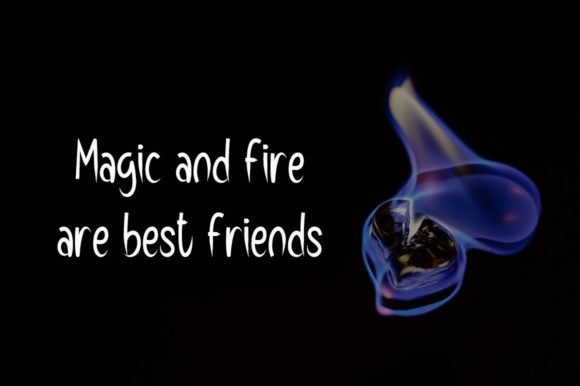 Blue Fire Font - Preview 3