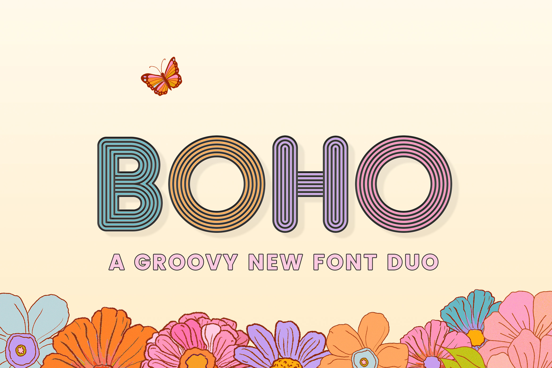 Boho preview, simple retro display