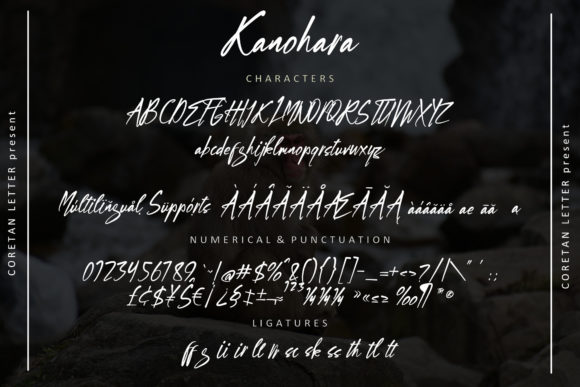 Kanohara Font PNG with transparent background - Preview 3