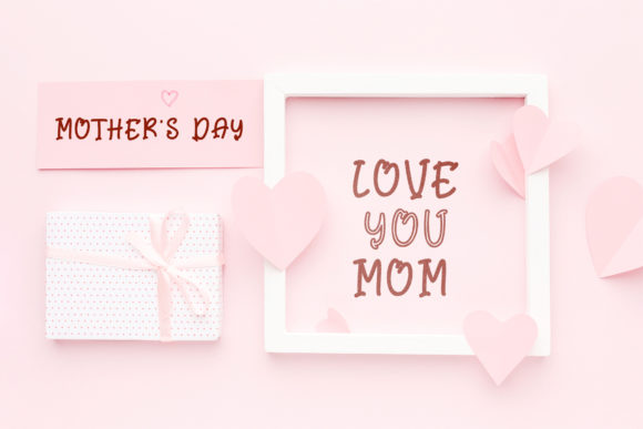 Mommy and Baby Font font preview - 2