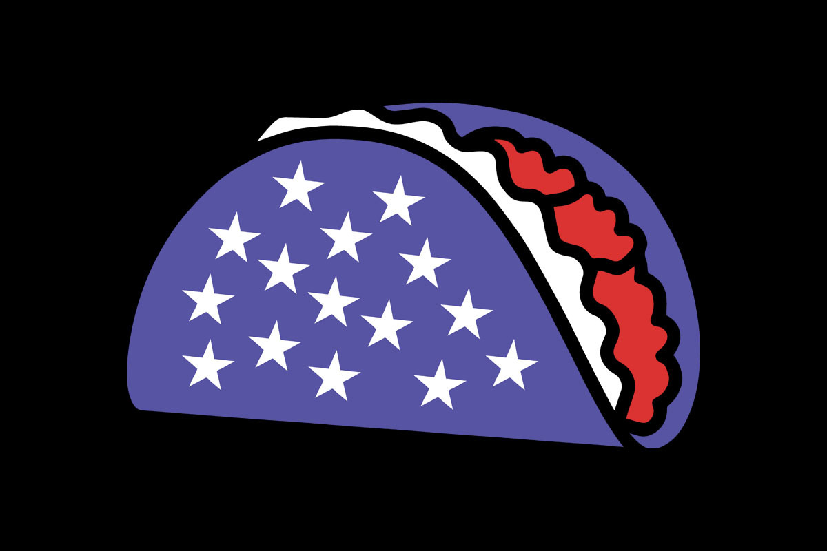 Patriotic Taco Stars Stripes Food