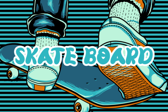 Sket Slow Font PNG with transparent background - Preview 2