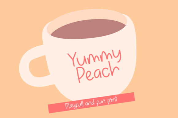 Yummy Peach Display Font By Ongtype co.