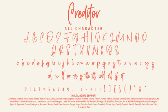 Creditor Font - Preview 6