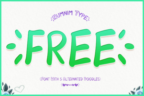 Free Display Font By numnim