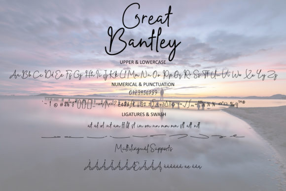 Great Bantley Font PNG with transparent background - Preview 3