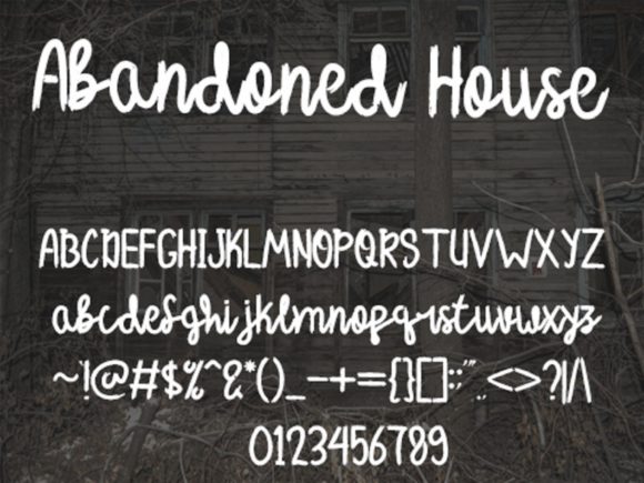 Abandoned Houses Font - Preview 4