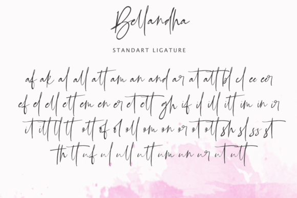 Bellandha Font - Preview 2