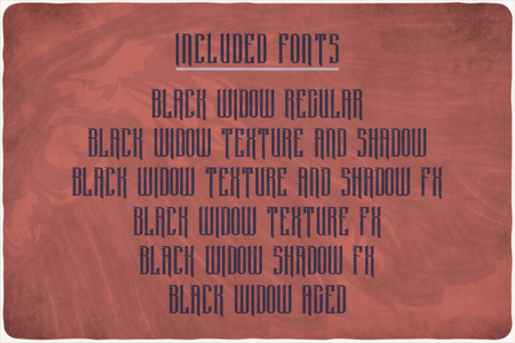 Black Widow Font - Preview 5