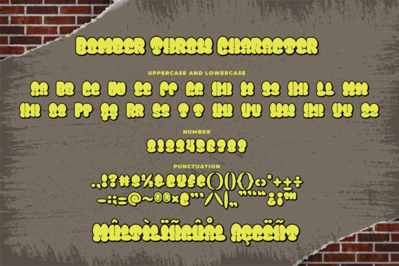 Bomber Throw Font - Preview 4
