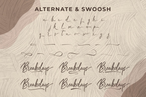 Breakdays Font - Preview 6