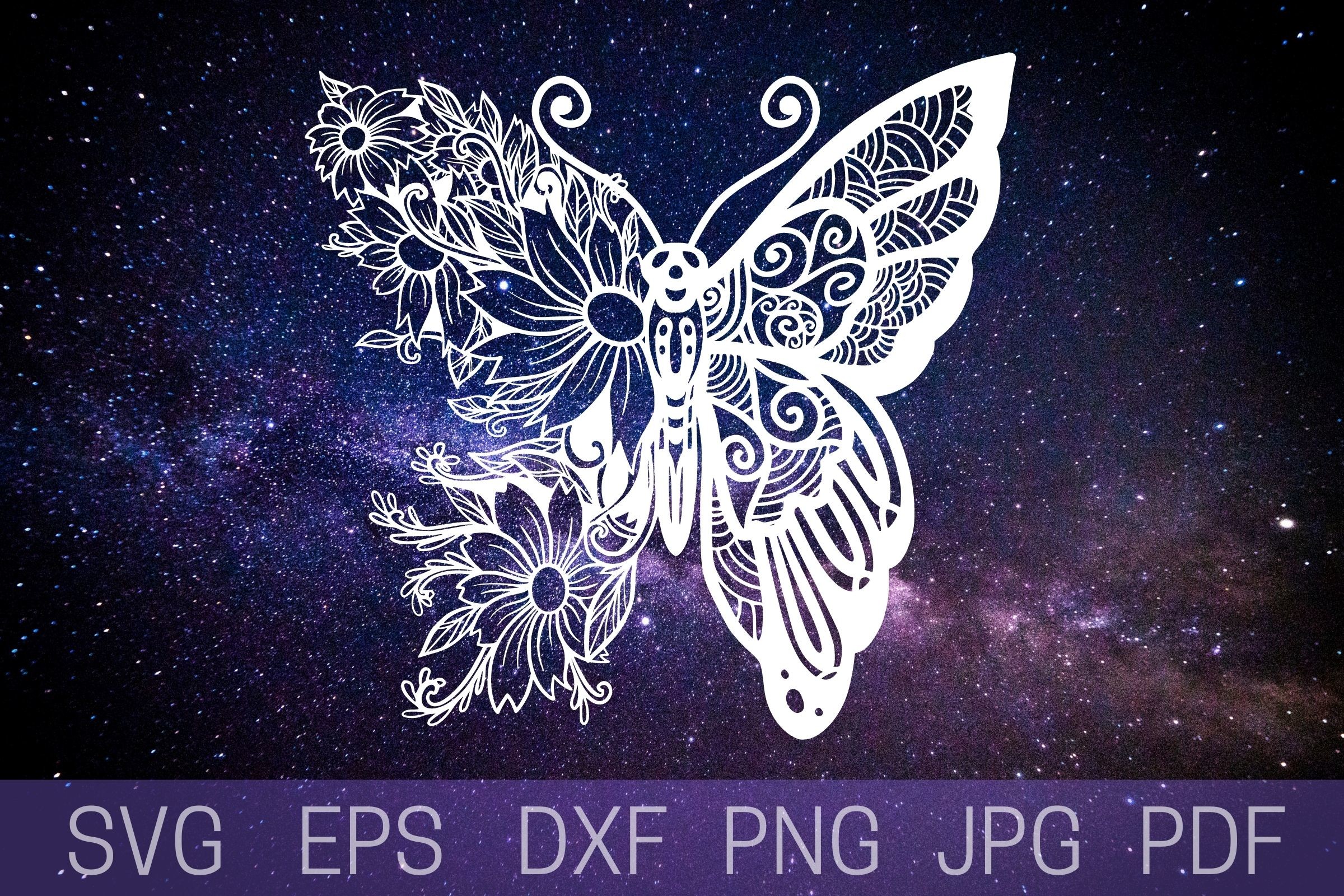 Butterfly Mandala Graphic by Cnxsvg · Creative Fabrica