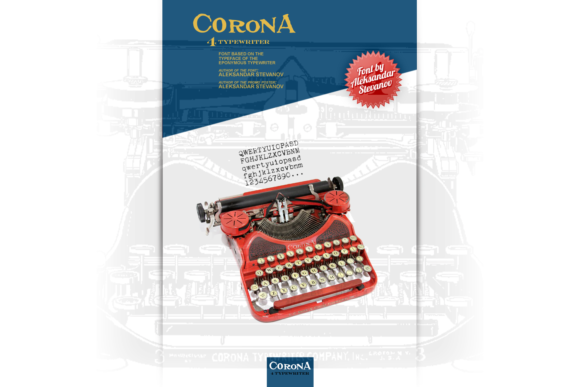 Corona 4 Typewriter Font by astevanov preview