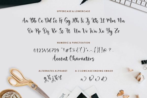 Danisha Font PNG with transparent background - Preview 5