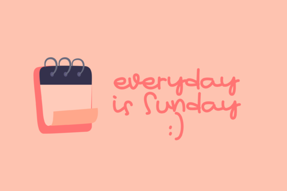 Hello Wednesday Font PNG with transparent background - Preview 1