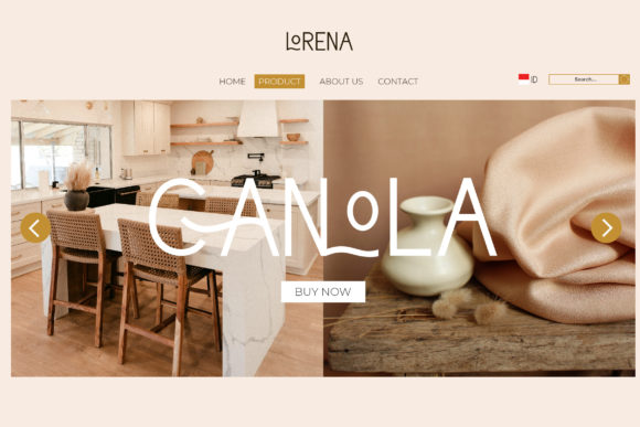 Lorena Font font preview - 4