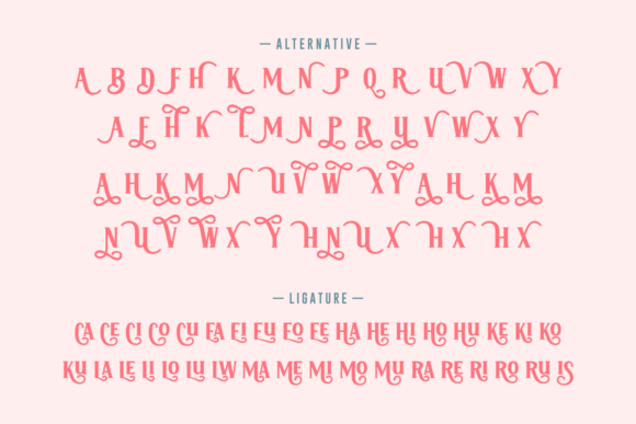 Mila Loxera Font font preview - 4