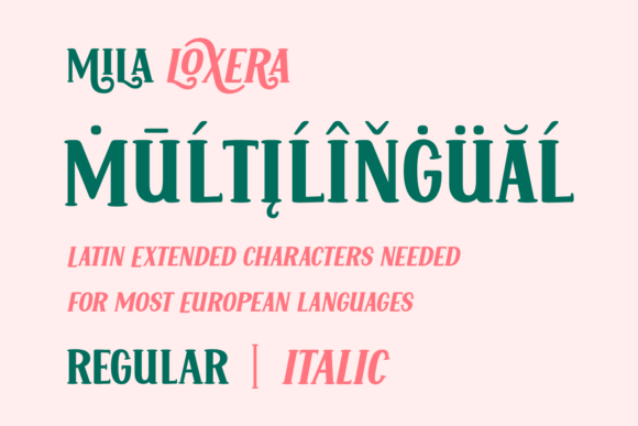 Mila Loxera Font font preview - 5