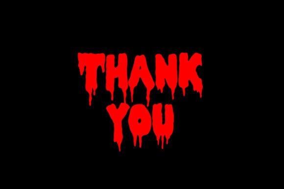 Blood Drop Font PNG with transparent background - Preview 4