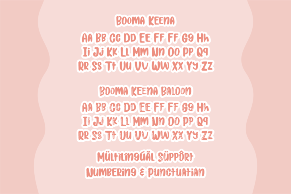 Booma Keena Font PNG with transparent background - Preview 5