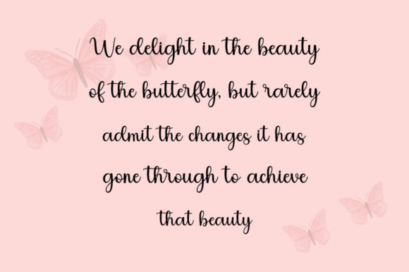 Butterfly Font - Preview 1