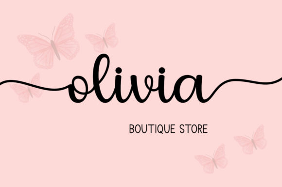 Butterfly Font - Preview 2